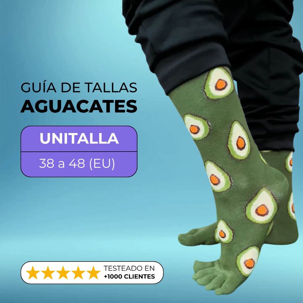 AGUACATES 🥑 Calcetín de Media Caña