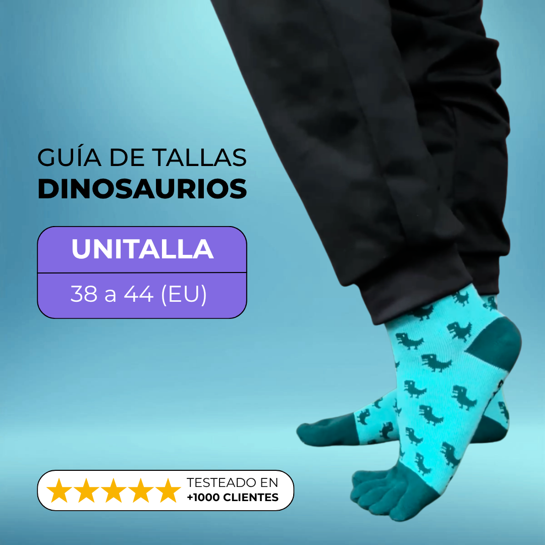 DINOS 🦖 Calcetín de Medía Caña