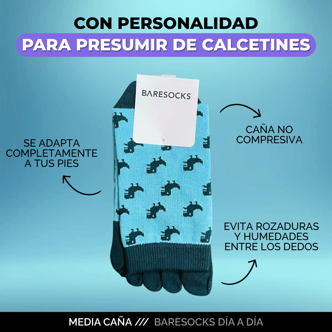 DINOS 🦖 Calcetín de Medía Caña